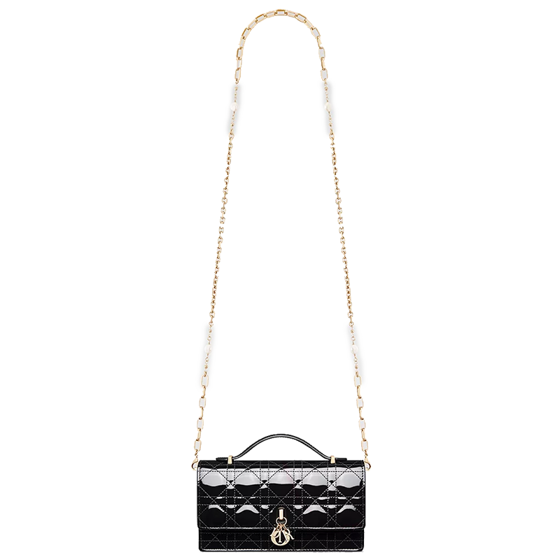 Mini sac DIOR couleur noir verni